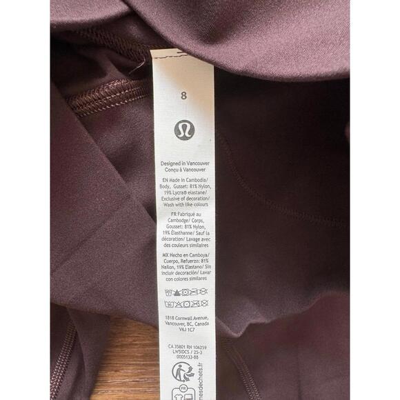 Lululemon Align High Rise 25” No Line, Sequoia Size 8 NWT - Picture 7 of 8